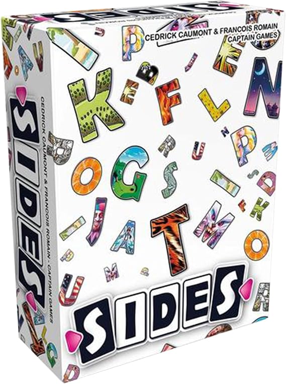 Sides Board Game - A Word-Guessing Challenge of Subtlety and Cooperation, Strategy Game for Kids and Adults, Ages 10+, 2-9 Players, 45 Minute Playtime, Made by Captain Games