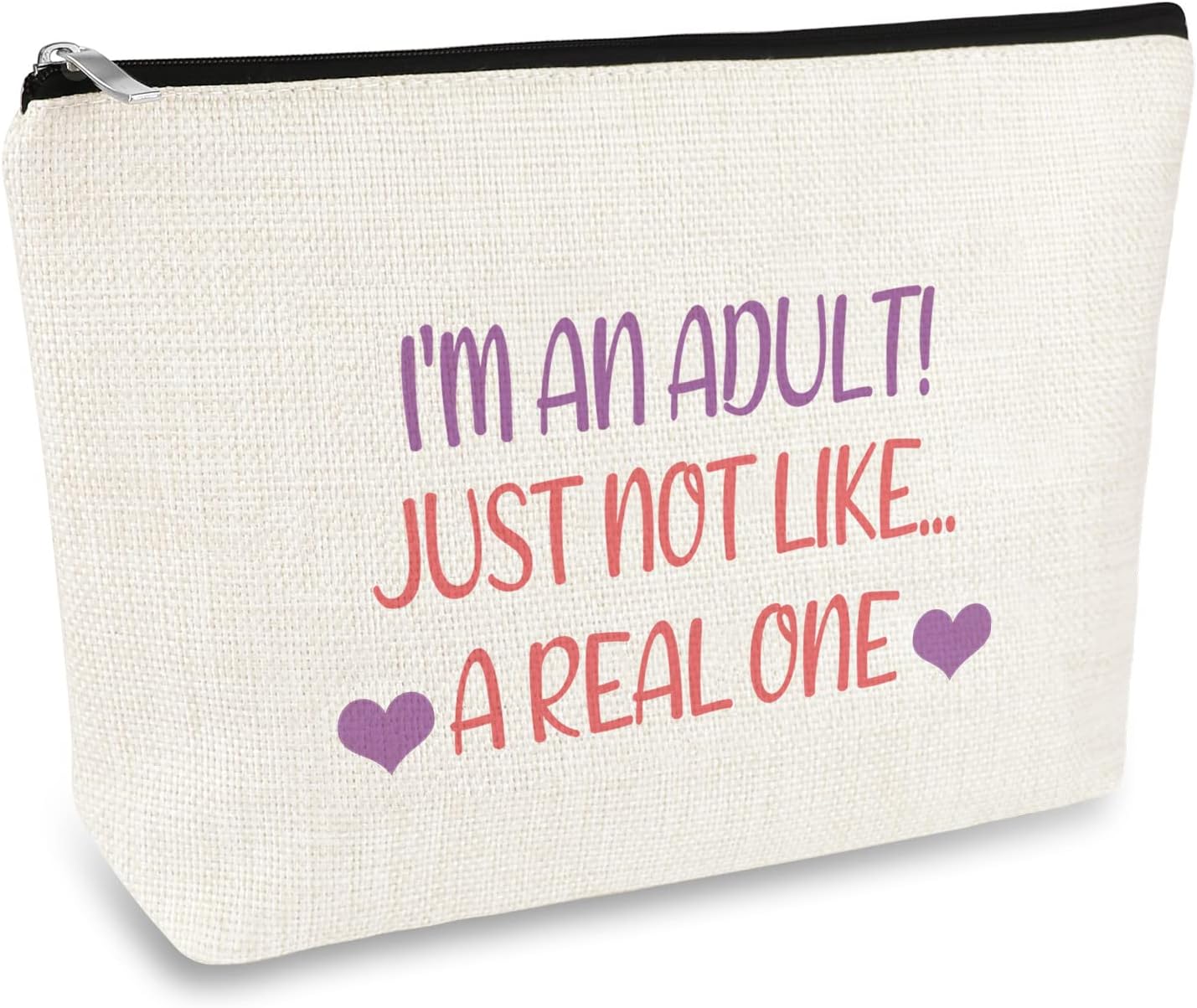18th Birthday Gift for Girls Adult Makeup Bag 18 Year Old Birthday Gift for Sister Friend Travel Cosmetic Bag Funny 18th Birthday Gift for Daughter Granddaughter Bestie Niece 18th Bday Gift for Her