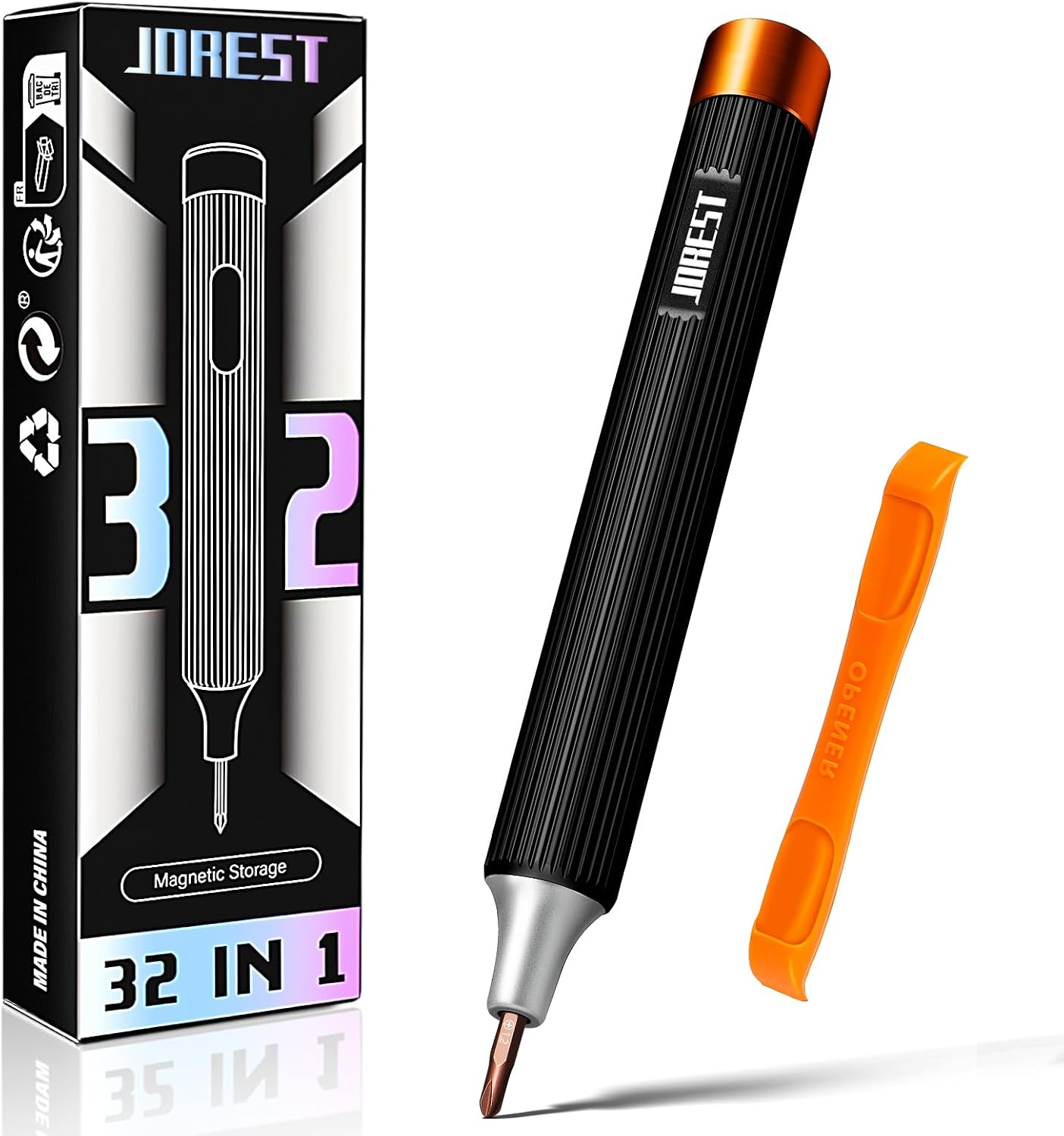 Jorest 32-in-1 Precision Screwdriver Set, Portable DIY Tool, Torx T5 T6 T7 T8 T9 T10 T15, Star P2P5, TriangleY-Type Screwdriver Y1Y0Y00, etc., Torque Screwdriver Set Suitable for Macbook, iPhone
