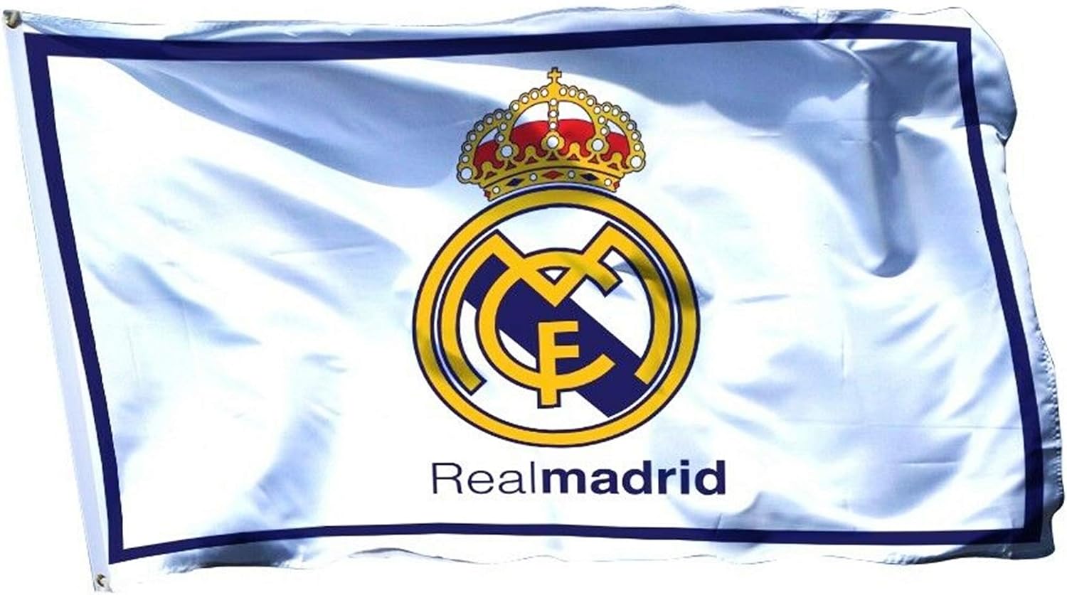 Lovely999 Real Madrid Flag Banner 3x5 feet Soccer Durable Indoor or Outdoor