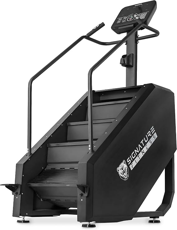 Signature Fitness Continuous Climber Commercial Grade Stair Stepping Machine for Cardio and Lower Body Workouts