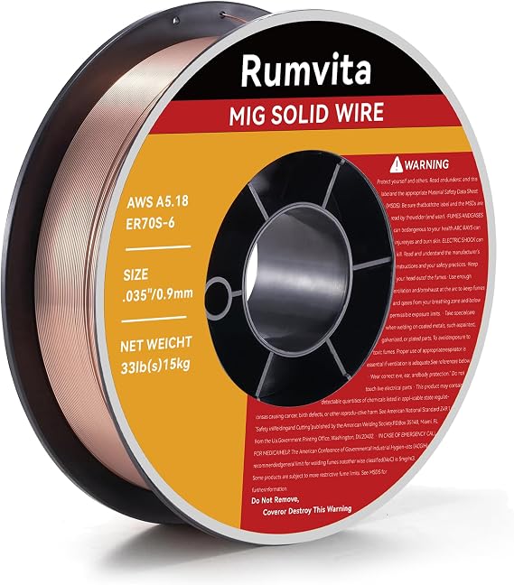 Mig Welding Wire ER70S-6 .035"(0.9 mm)- 33 Pound Spool MIG Wire
