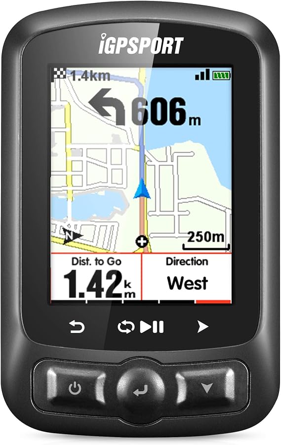 iGPSPORT iGS620 GPS Cycling Computer Compatible with ANT+ Wireless Bicycle Computer SMS & Call Notification Map Navigation Waterproof IPX7(Support Heart Rate Monitor & Cycling Sensor)