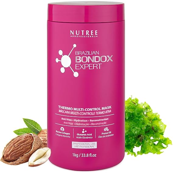 Brazilian Hair Bondox Expert Thermal Mask 33.8 fl.oz - Formaldehyde-Free - Repairs Hair Elasticity, Softens, Moisturizes, Adds Shine - 20 Applications