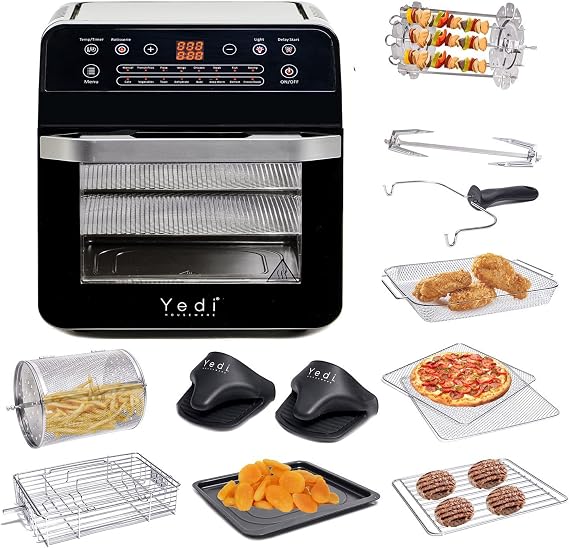 Yedi Air Fryer Oven 12.7 Qt with Rotisserie & Accessories