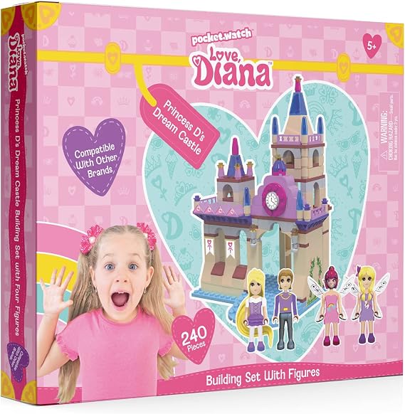 Love Diana Princess Ds Dream Castle Toy Construction Playset / Building Kit (240 Pieces), CT-LD3524