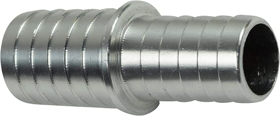 ICT Billet 5/8" to 3/4" Inch Hose Barb Splice Coupler Reducer Repair Fitting Adapter Connector Radiator Coolant Intercooler Heat Exchanger Fluid Designed & Manufactured in USA Bare Aluminum AN627-11A
