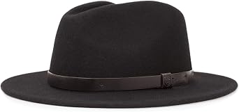 Brixton Unisex-Adult Messer Medium Brim Felt Fedora Hat