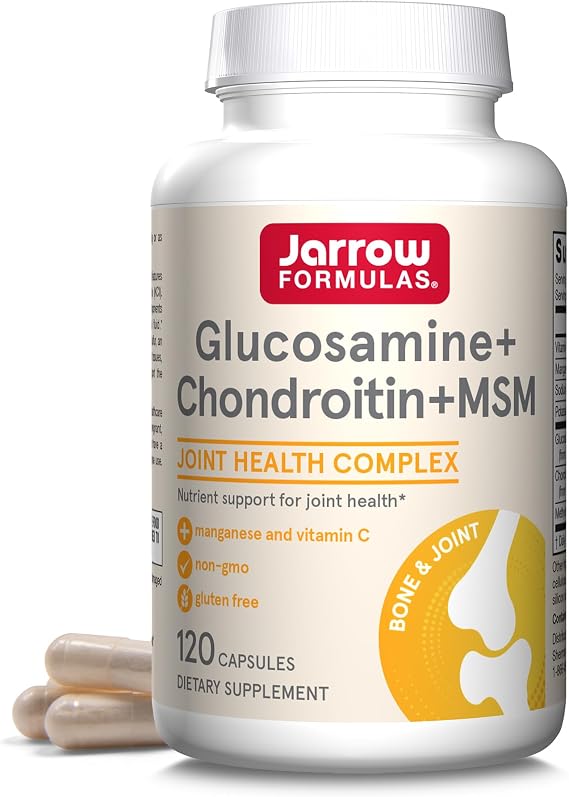 Jarrow Glucosamine, Chondroitin, and MSM, 120 Capsules