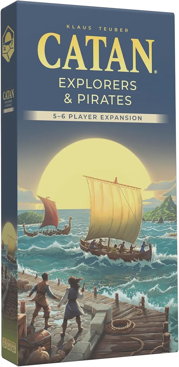 CATAN Explorers & Pirates 5-6 Player Expansion (6th Edition) Add More Players to Your Adventure, Strategy Game for Kids & Adults, Ages 12+, 3-6 Players, 90-120 Minute Playtime