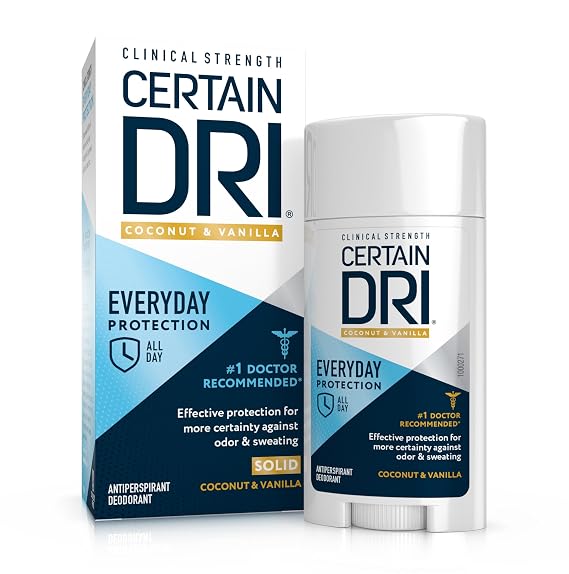 Certain Dri Everyday Strength, Coconut & Vanilla Scent, 2.6 oz
