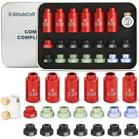 Bullet and Headspace Comparator Kit, 14 Inserts, 6 Bushings
