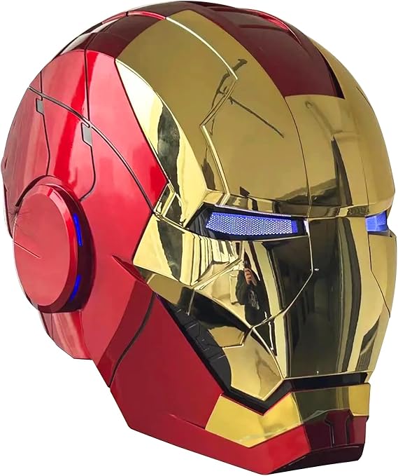 Iron MK5 Helmet Voice Control Cosplay Wearable Cosplay Electronic Open/Close LED Eyes 1:1 Mask Model
