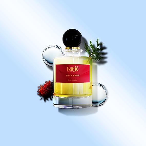 Farje Perfumes Rouge Aurum | Inspired by B.accarat R.ouge 540 | Finest Niche-Quality Ingredients | High Concentration Long Lasting | Unisex Ambery Floral (30 ML)