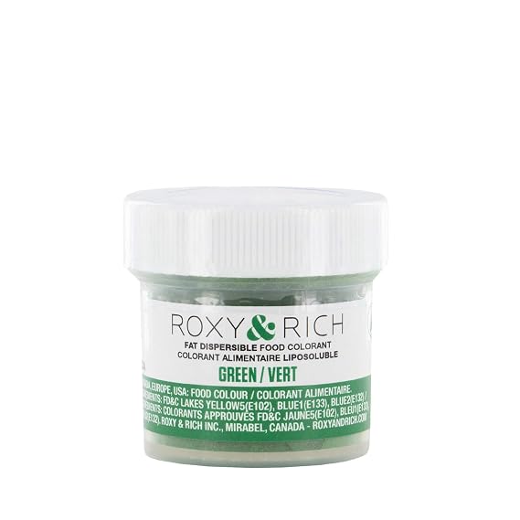 Roxy & Rich Fat Dispersible Food Coloring, 5 Grams Green