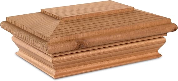 Woodway Flat Top Post Cap, fits 3.5" x 5.5" Post, in Premium Redwood, 1PC