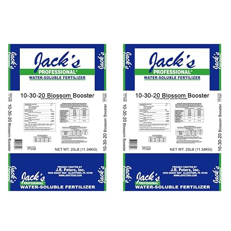 Jack's Classic Blossom Booster Water-Soluble Fertilizer, 25lb (2 Pack)