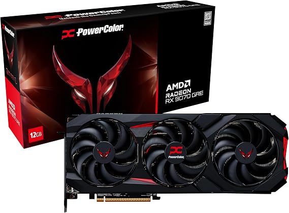 Powercolor Radeon Rx 9070 Gre Red Devil Oc 12Gb Gddr6/Pci Express 5.0/2920Mhz/18