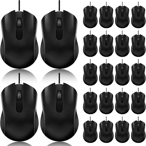 36 Pack Wired Mouse Bulk Computer Mouse Wired with Ergonomic Design Computer Mice Plug and Play USB for Students, Teachers Multi Device Compatibility for Classroom, Home, Office, Remote Work(36)