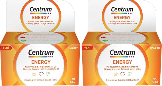 Centrum Energy Multivitamin 30'lu Tablet (2 paketi)