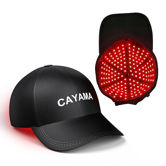 CAYAMA Red Light Hair Growth Cap for Men & Women, 528 Light Emitters, Stable Corded Power, Full Scalp Coverage, 660nm Red Light + NIR, Multiple Modes, Adjustable Timer, At-Home Scalp Care