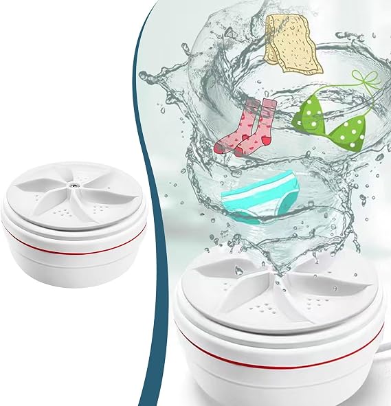 2025 Mini Baby Washing Machine Portable, USB Travel Washing Machine, Clothes Washing Machines for Home, Business, Travel, College Room, Rv, Camping, Apartment Cleaning Socks Underwear Dishes