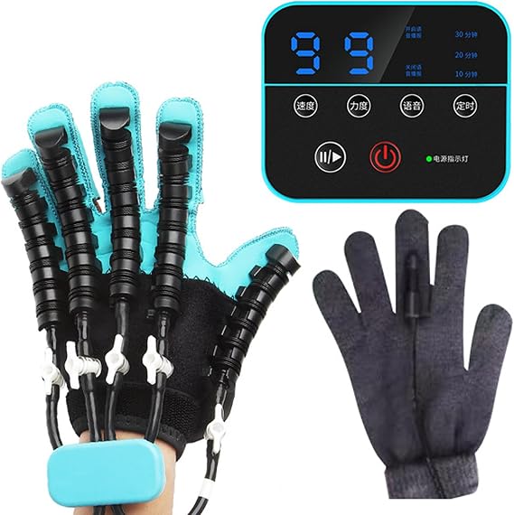 Rehabilitation Robot Gloves, Stroke Recovery Equipment, Stroke Recovery Equipment for Left & Right Hand，for Training Finger and Hand Function