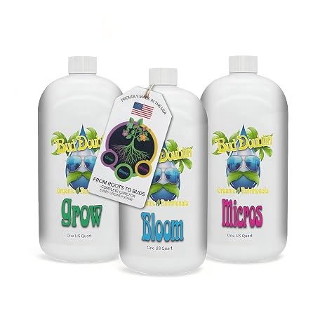 GS Plant Foods Bud Doublin - (Pack of 3-32oz Bottles) Premium Organic Plant Nutrients for Hydroponic Growth, Balanced Formula for Optimal Root Development, Easy to Use,1 Quart Each