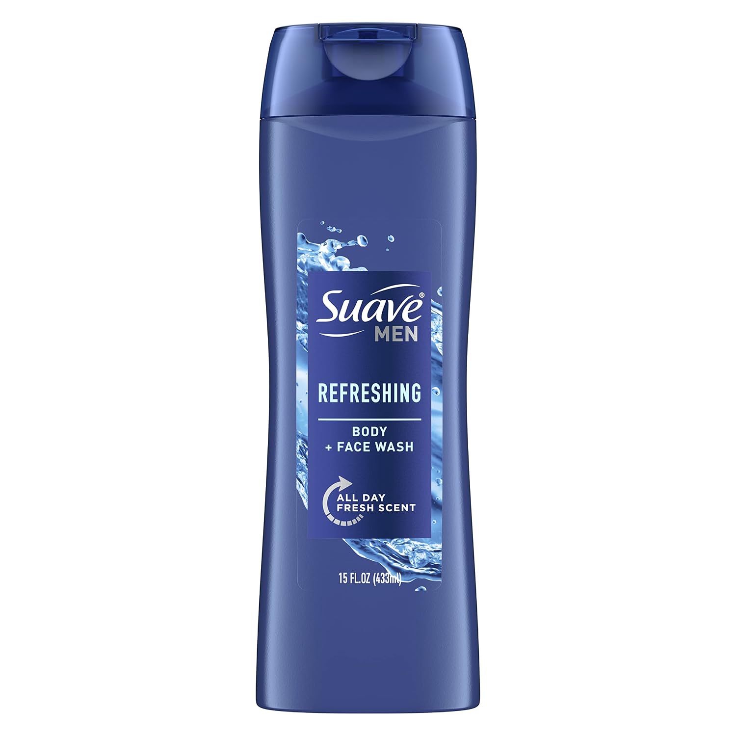 Suave Men Body Wash Refresh Fragrance Bodywash and Shower Gel 15 oz