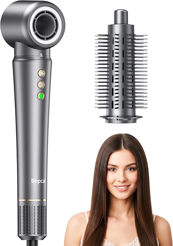 2-in-1 Hair Dryer Brush, Ionic Blow Dryer Brush for Fast Drying & Styling, Hot Air Brush for Smooth, Frizz-Free & Volumizing Hair, Lightweight Easy-to-Use for Daily Styling