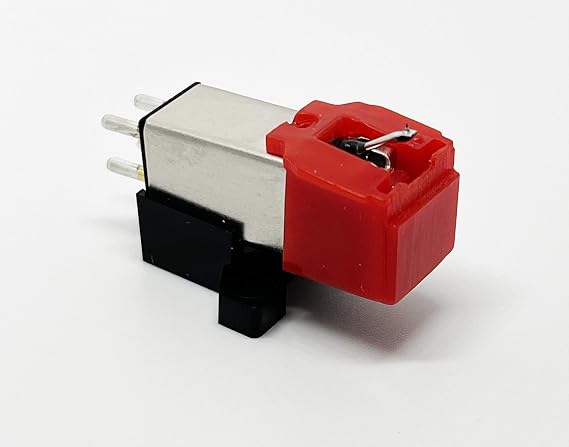 Cartridge, conical Red Stylus, needle for Technics SLD3, SLD303, SLD33, SLD3K, SLD5, SLQ2, SLB303, SLH302, SL1000, SL1100, SL120, SL1650, SL1900, SL1950, SL2000, SL3310