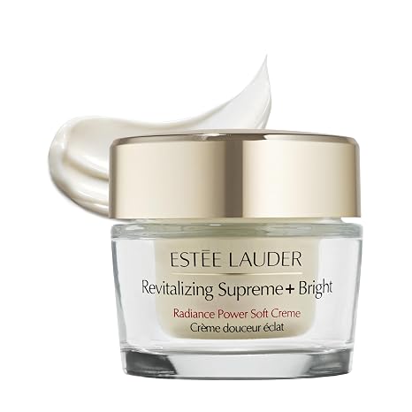 Estee Lauder Revitalizing Supreme+ Bright Radiance Power Soft Cream Moisturizer with Vitamin C | For Dullness, 1.7 Ounce