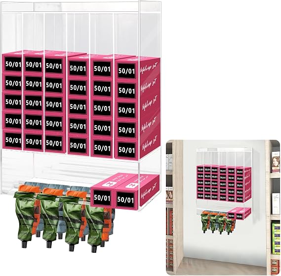 Acrylic Hair Color Organizer UV Protection Salon Tube Cabinet Wall Stand