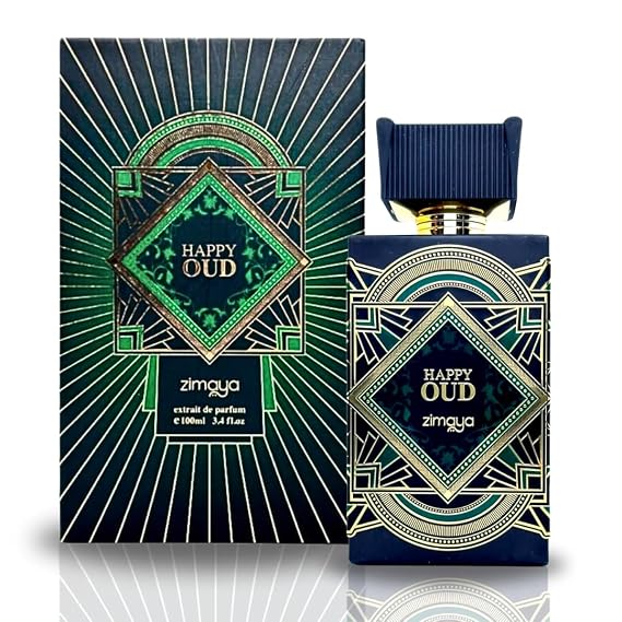 ZIMAYA Happy Oud Extrait De Parfum Spray 100ML (3.4OZ) Long Lasting, Designer Unisex Fragrance.
