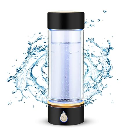 Portable Hydrogen Rich Water Cup USB Rechargeable Ionized Water Generator, Hydrogen Water Maker, Hydrogen Water Bottle New Technology Glass Water Ionizer