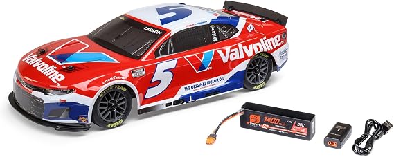 Losi 1/12 NASCAR RC Race Car Kyle Larson No. 5 2025 Valvoline Chevrolet ZL1 2S AWD RTR Brushed On-Road Battery & Charger Included Red LOS1122505