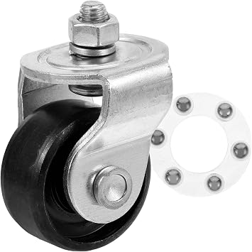 2.75X1.96 Inch Hydraulic Jack Caster Wheel Replacement Front Swivel Floor Jack Wheel for 2 Ton Hydraulic Industrial Lifting Equipment