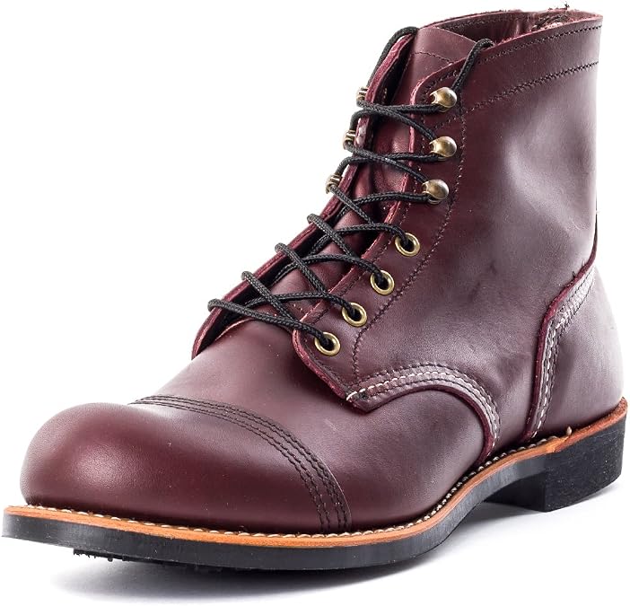 REDWING Heritage Work/IRON RANGE BOOTS Copper Rough & Tough Brown Style No.8085, Braun