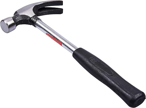 Amtech - Straight Claw Hammer, Framing Hammer for General DIY and Construction Work, Durable Tempered Steel, Lightweight Hand Tool with Comfortable Non-Slip Grip (8oz/ 225g)