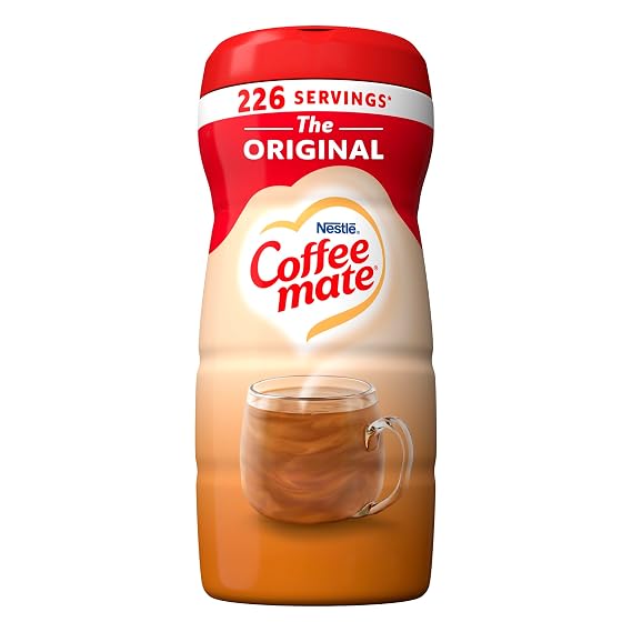 Nestle Coffee mate Original Creamer Gluten Free, Cholesterol & Lactose Free, Rich & Smooth Non Dairy Powder, Powdered Coffee Creamer About 226 2 gram Servings per Container (3/4 tsp per serving) (16 Oz)