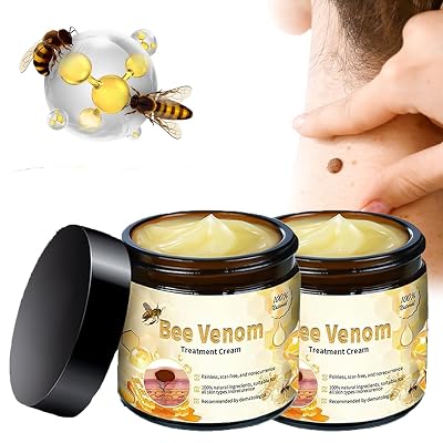 Bee Venom Comprehensive Cream, Professional bee venom cream for Removing and Repair, Bee Venom Skin Treatment Cream, Natural Serum Suitable for All Skin Types 2 Pack