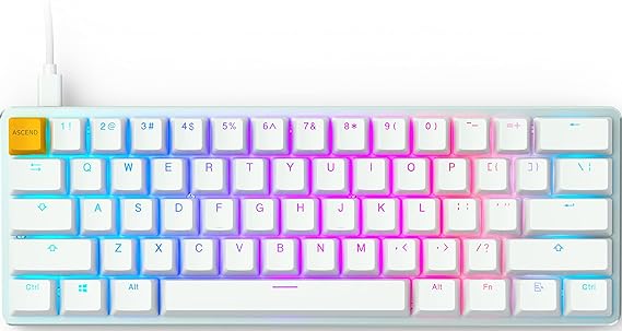 GLORIOUS GMMK White Ice Edition - Compact (Pre-Built)