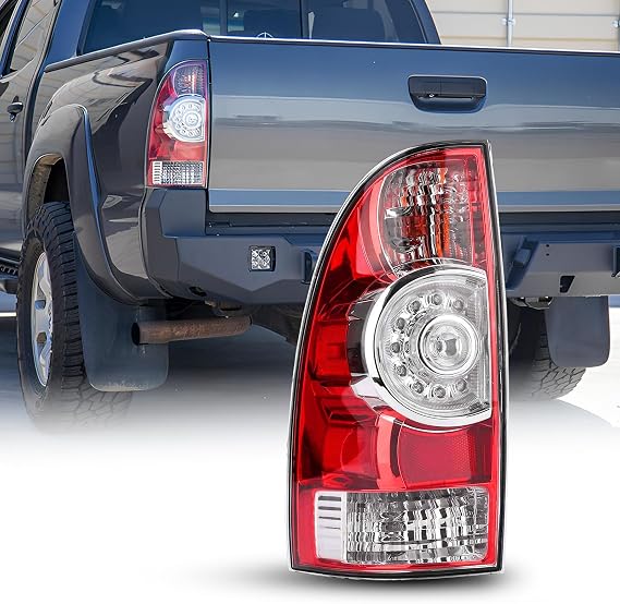 AUTOONE 2026 For Toyota Tacoma Tail Lights Assembly, Tail Lamp Assembly Fit for 2005-2015 Tacoma Pickup Rear Factory OEM Driver Side, With Single LED Bulbs