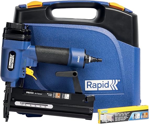Rapid PBS151 basınçlı hava zımbası ve çivi tabancası, daha kalın ahşaplar için, 20 – 40 mm zımba telleri ve 18 Ga 15 – 50 mm zımba teli için