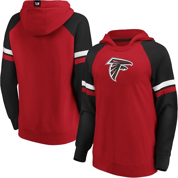 NFL PRO LINE Women's Fanatics Red/Black Atlanta Falcons Best in Stock Pullover Hoodie