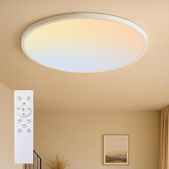 MOONSEA Dimmable Flush Mount Ceiling Light 16 Inch Kitchen Light Fixture