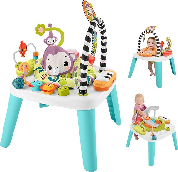 Fisher-Price 2-in-1 Purple Monkey Musical Activity Center Baby Toy