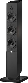 NHT Media Series 3-Way Floor-standing Dolby Atmos Tower Speaker - Clean, Hi-Res Audio | Sealed Box | Aluminum Drivers | Single Unit, High Gloss Black (MS - Tower Black)