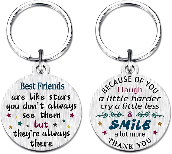 Friend Gifts for Women, Friendship Gifts Keychain, Going Away Gifts for Friends, Thank You Friends