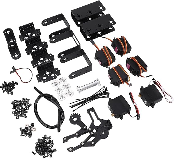 SEAFRONT Robot Mechanical Arm Claw Kit 6 Servo Motors Smart Robotic Arm Building Toy Industrial Robot Manipulator